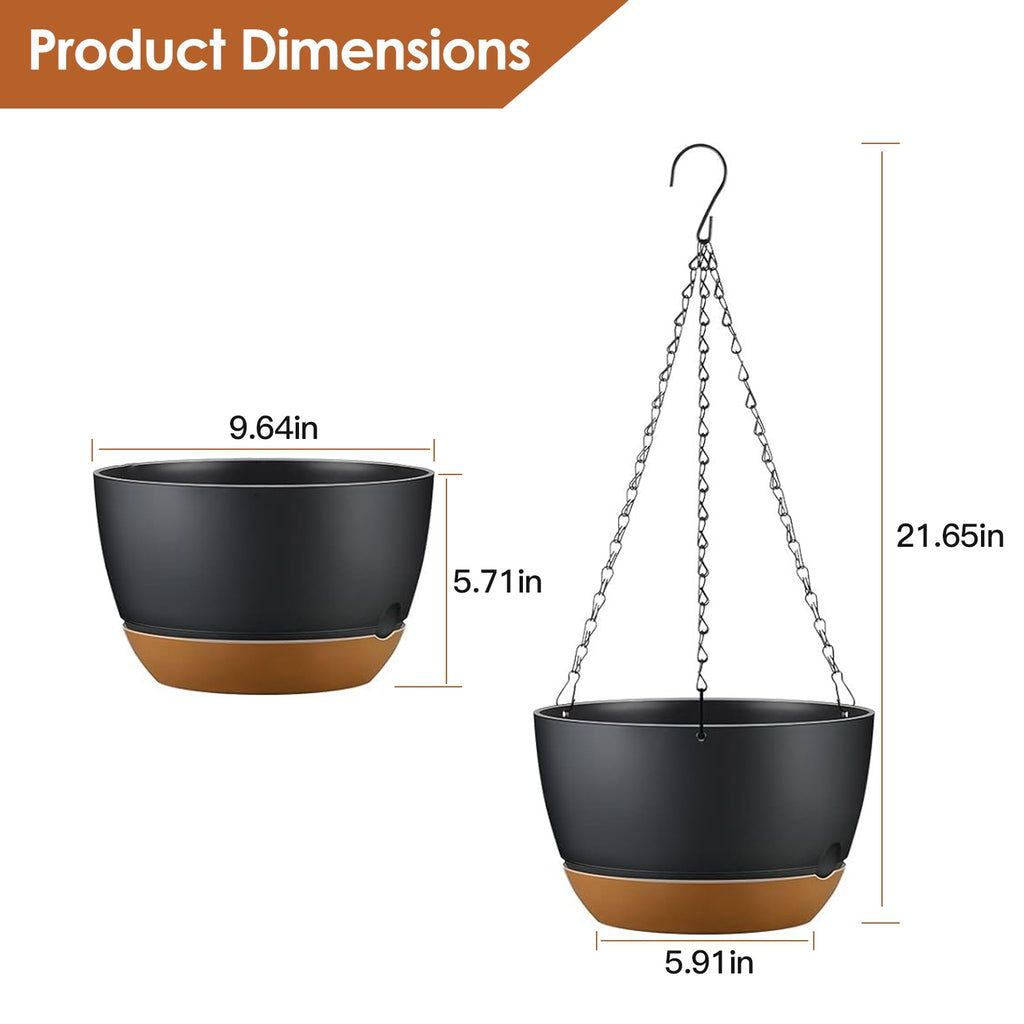 The Good Find Shop Self-Watering Hanging Plant Pots – 4PCS