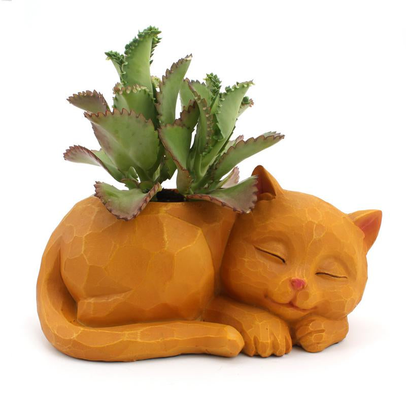 The Good Find Shop Creative three-dimensional lazy cat flower pot