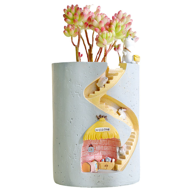 The Good Find Shop Gardening Cartoon Succulent Flower Pot