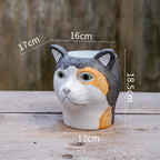 The Good Find Shop Animal Head Cartoon Flower Pot Succulent Cement Flower Balcony Garden Decoration