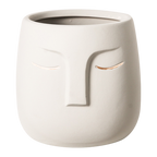 The Good Find Shop Minimalist Face Planter Pot – Modern Nordic Sculpture Design