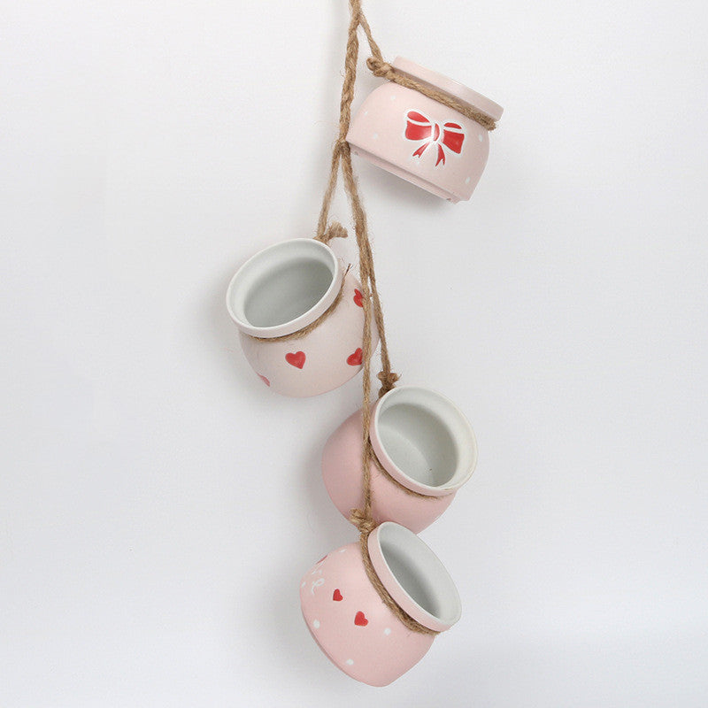 The Good Find Shop Hanging Wall Hanging Pots, Baskets, Hemp Rope, Succulents, Lazy Pots, Ceramics