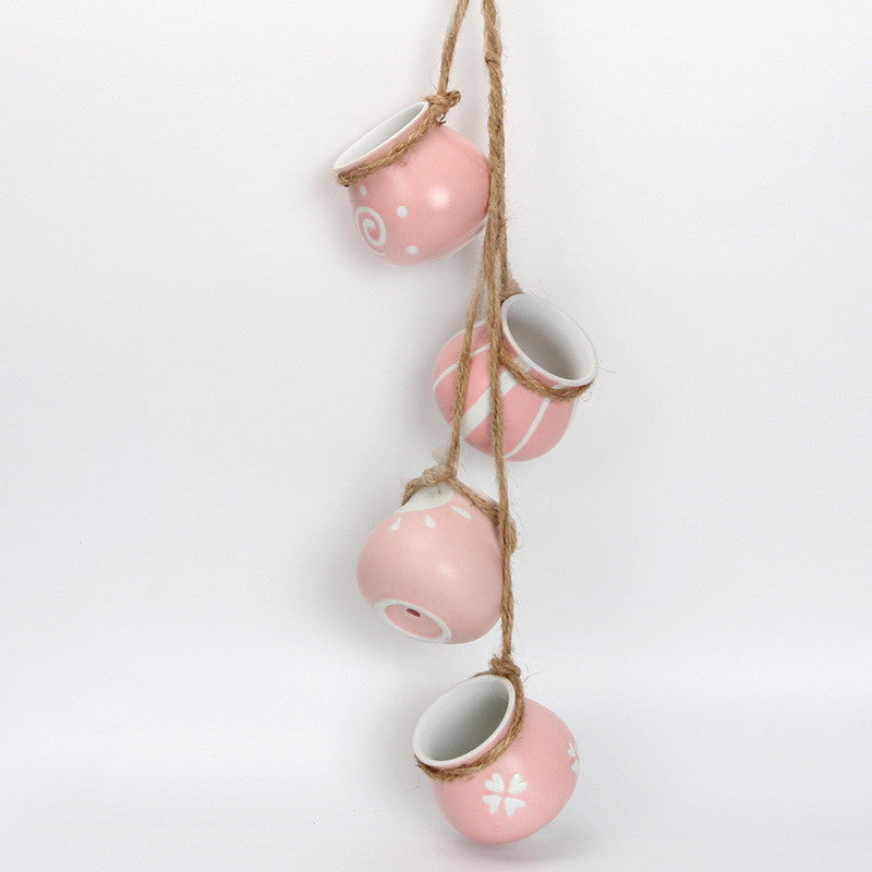 The Good Find Shop Hanging Wall Hanging Pots, Baskets, Hemp Rope, Succulents, Lazy Pots, Ceramics