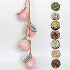 The Good Find Shop Hanging Wall Hanging Pots, Baskets, Hemp Rope, Succulents, Lazy Pots, Ceramics