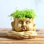 The Good Find Shop Nordic Humanoid Flower Pots – Creative Funny Expression Planters