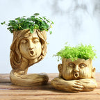The Good Find Shop Nordic Humanoid Flower Pots – Creative Funny Expression Planters