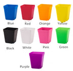 The Good Find Shop Colorful Frosted Plastic Square Pots – Thick Mini Flower Planters