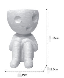 The Good Find Shop Cute Nordic Tree Man Pot – Ceramic Cartoon Succulent Planter