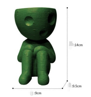 The Good Find Shop Cute Nordic Tree Man Pot – Ceramic Cartoon Succulent Planter