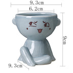The Good Find Shop Home Furnishing Human Body Succulent Flower Pot Ceramic