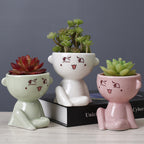 The Good Find Shop Home Furnishing Human Body Succulent Flower Pot Ceramic