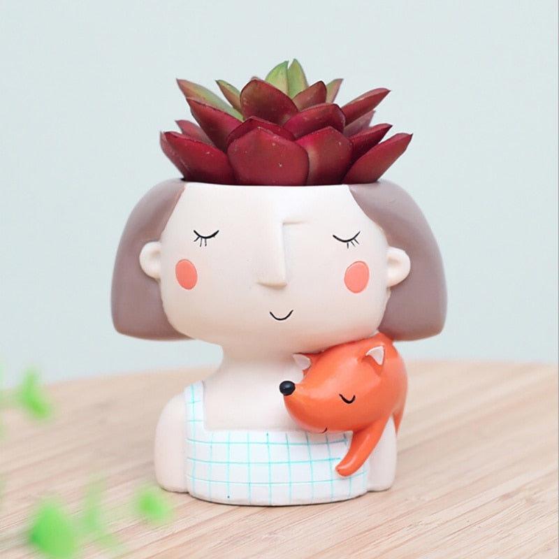 The Good Find Shop Cute People Mini Succulent Planter