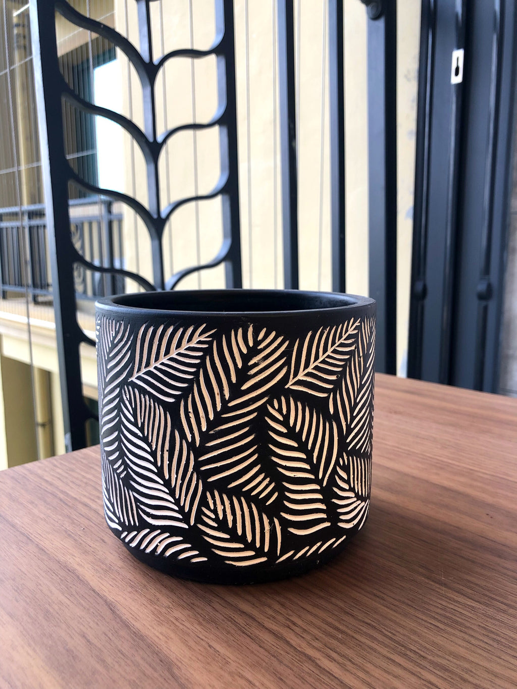 The Good Find Shop Nordic minimalist relief carved cement flower pot