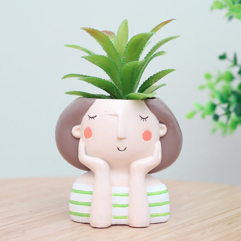 The Good Find Shop Cute People Mini Succulent Planter