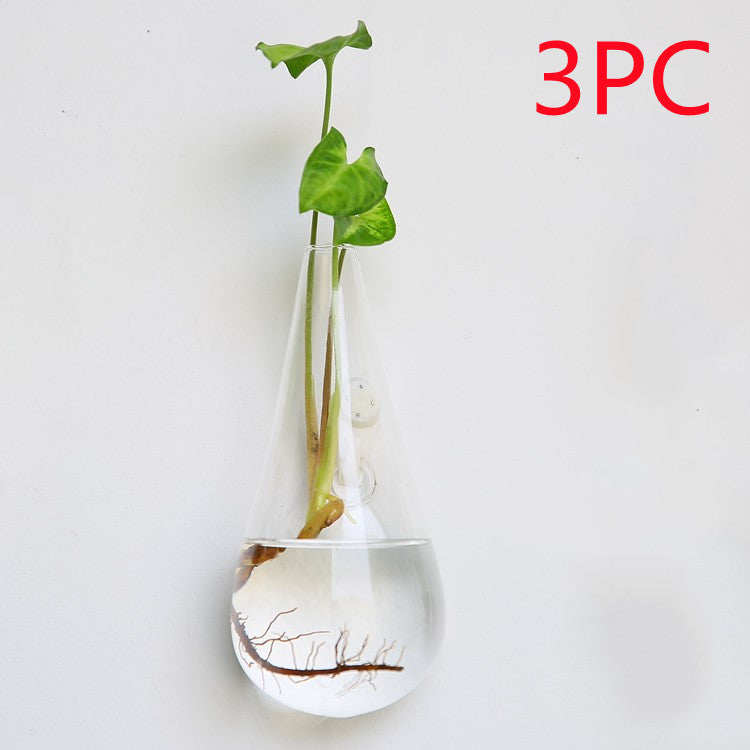 The Good Find Shop Fashion Wall Hanging Glass Flower Vase Terrarium Wall Fish Tank Aquarium Container Flower Planter Pots Home Garden Decoration