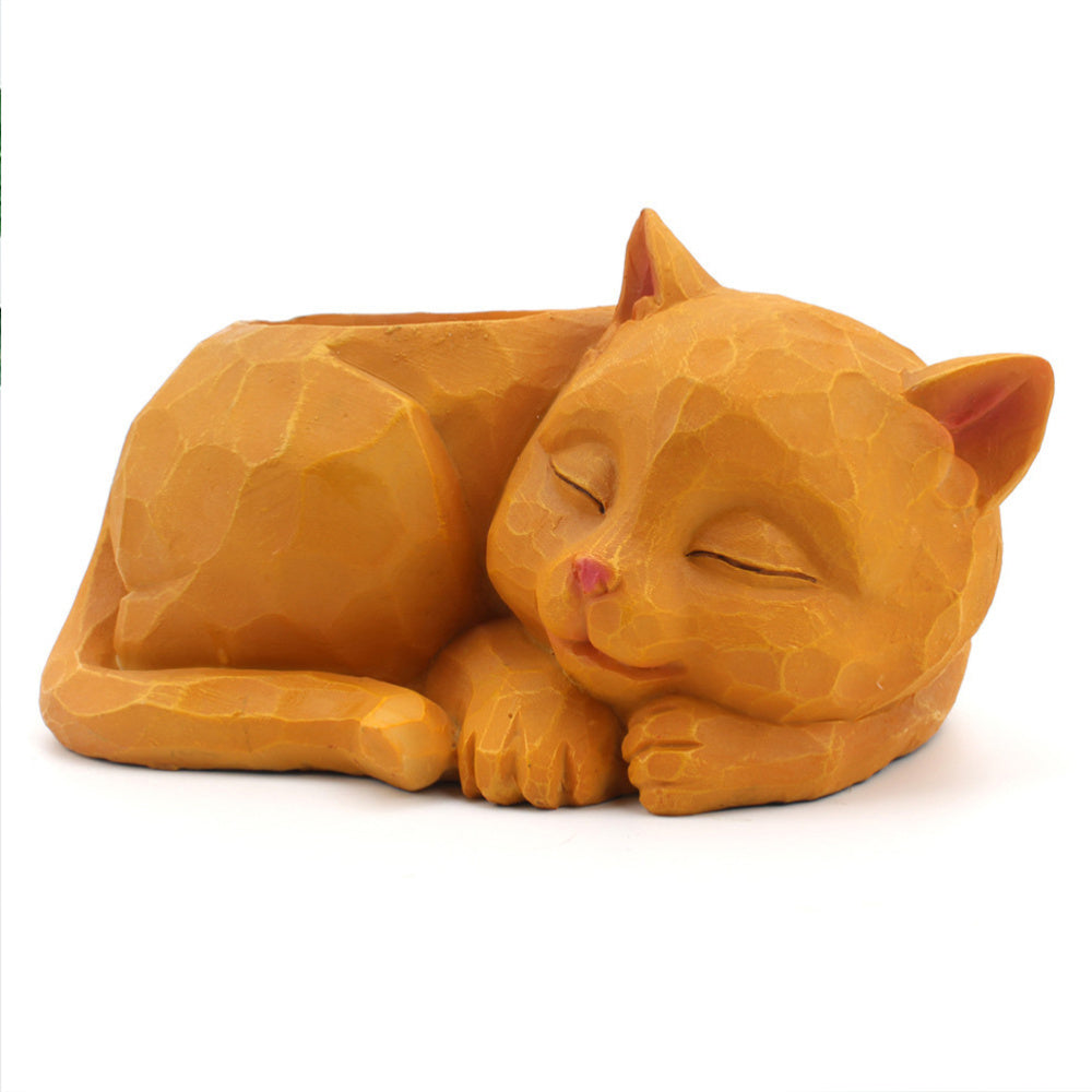 The Good Find Shop Creative three-dimensional lazy cat flower pot