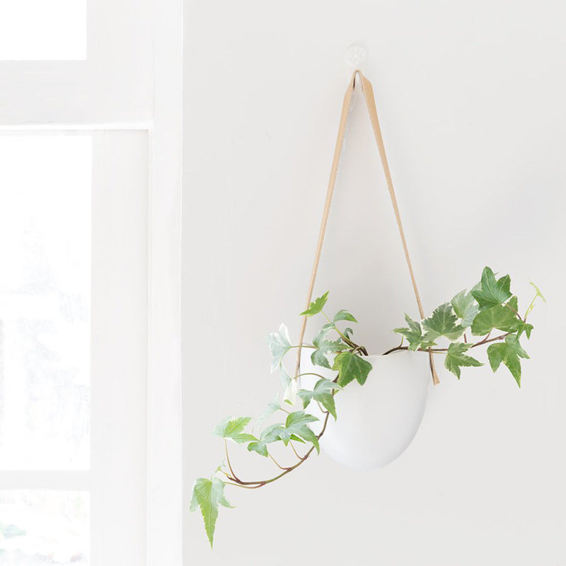 The Good Find Shop Ceramic Hanging Flower Pot