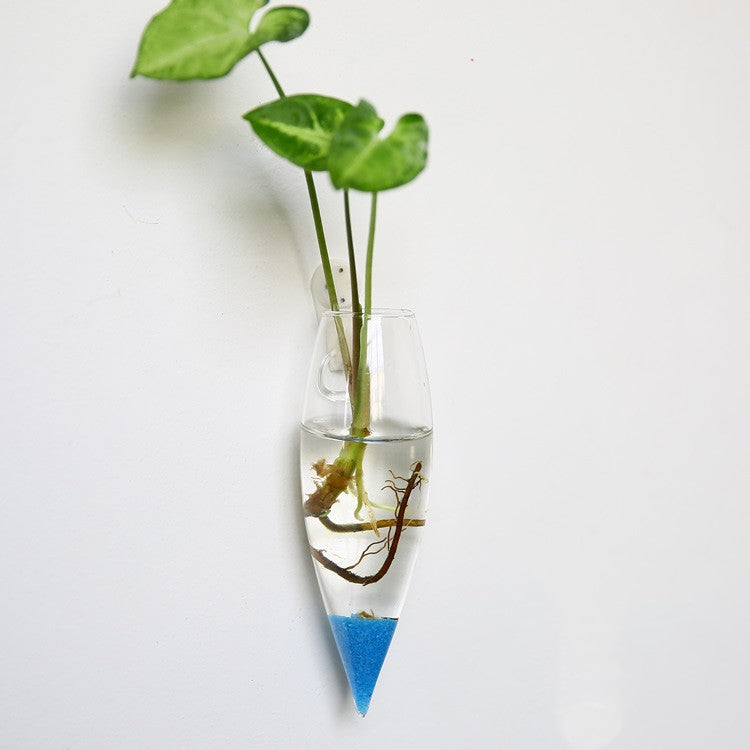 The Good Find Shop Fashion Wall Hanging Glass Flower Vase Terrarium Wall Fish Tank Aquarium Container Flower Planter Pots Home Garden Decoration