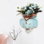 The Good Find Shop Wall Hanging Indian Style Resin Plant Pot – Cartoon Animal Design