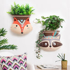 The Good Find Shop Wall Hanging Indian Style Resin Plant Pot – Cartoon Animal Design