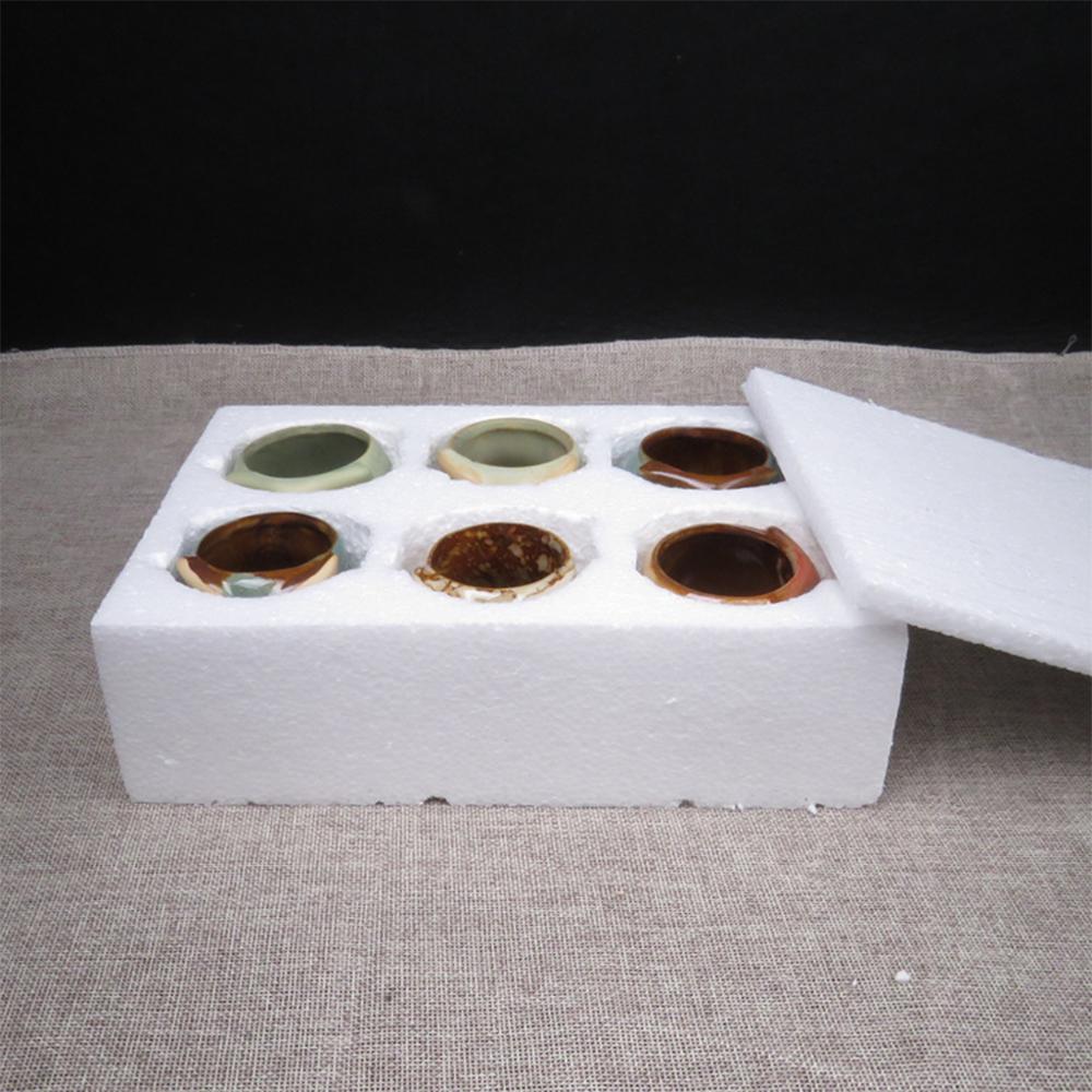 The Good Find Shop Owl Pottery Flowerpots in Six Pieces