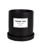 The Good Find Shop Indoor ceramic flower pot with tray