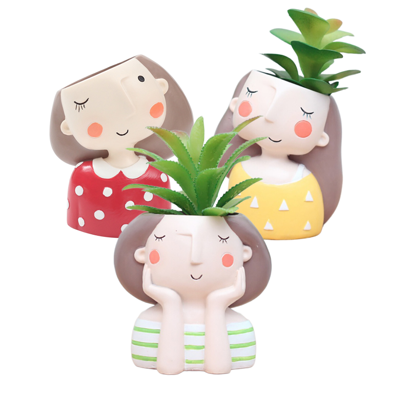 The Good Find Shop Cute People Mini Succulent Planter