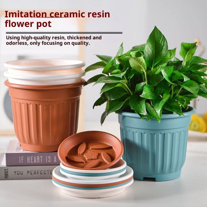 The Good Find Shop Thick Resin European Roman Pots Chinese Rose Hydrangea Rose