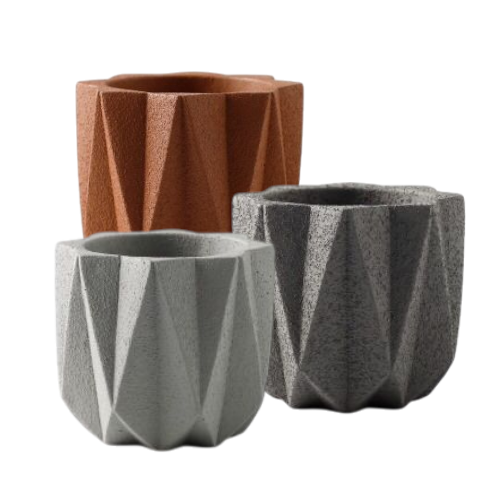 The Good Find Shop Nordic Matte Cement Flower Pot – Indoor & Outdoor Planter