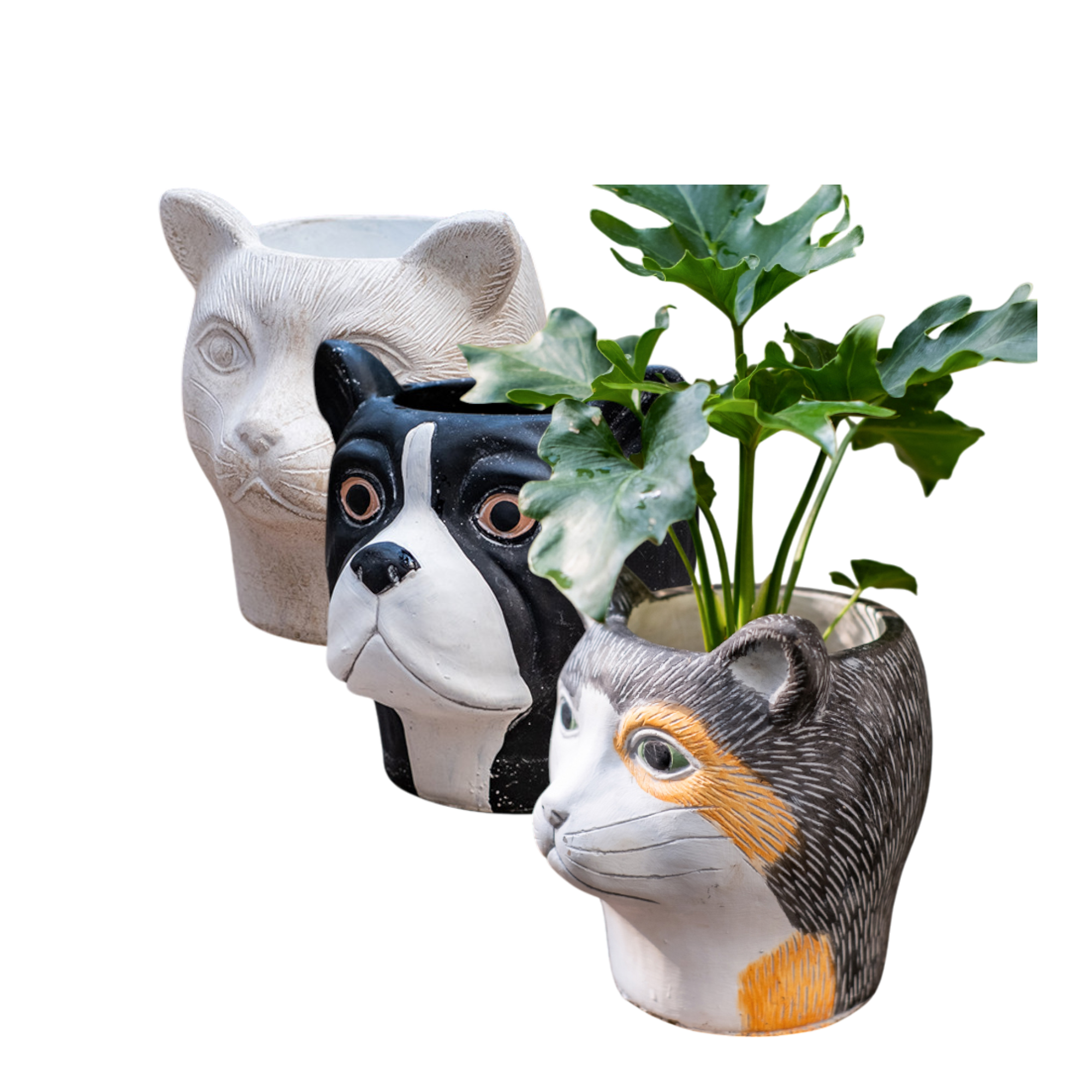 The Good Find Shop Animal Head Cartoon Flower Pot Succulent Cement Flower Balcony Garden Decoration