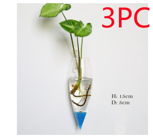 The Good Find Shop Fashion Wall Hanging Glass Flower Vase Terrarium Wall Fish Tank Aquarium Container Flower Planter Pots Home Garden Decoration