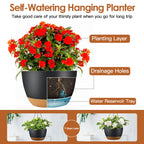 The Good Find Shop Self-Watering Hanging Plant Pots – 4PCS