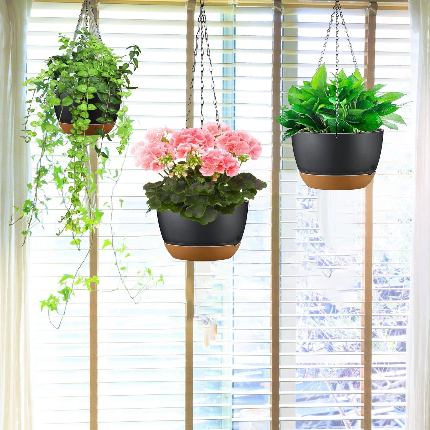 The Good Find Shop Self-Watering Hanging Plant Pots – 4PCS
