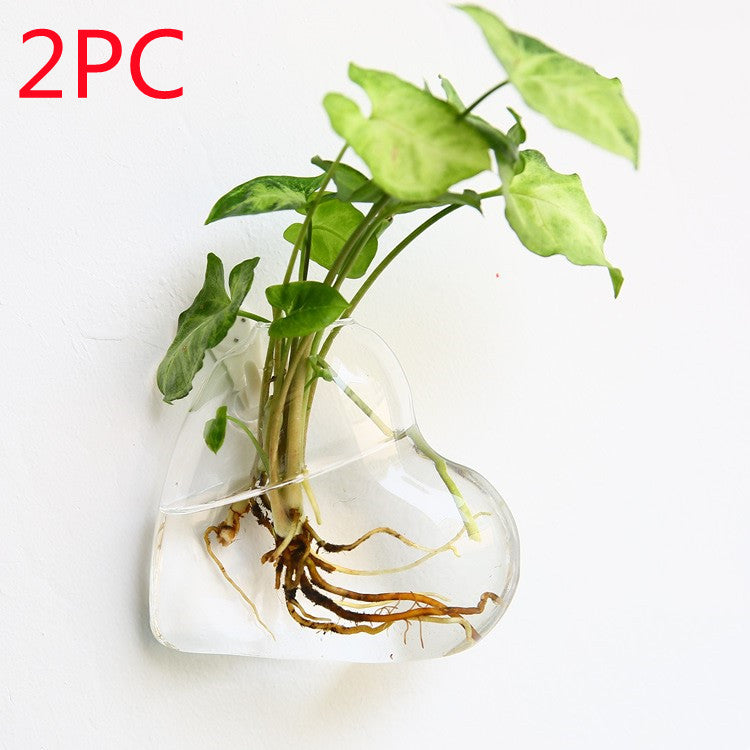 The Good Find Shop Fashion Wall Hanging Glass Flower Vase Terrarium Wall Fish Tank Aquarium Container Flower Planter Pots Home Garden Decoration